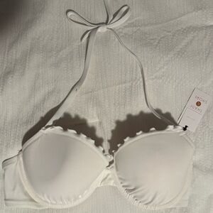 White Shade and Shore Bikini top